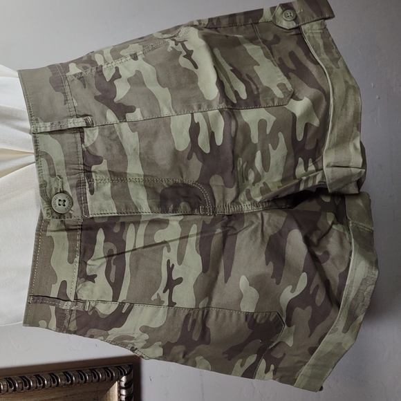 Social Standard by Sanctuary Camo Roll Tab Shorts - Picture 2 of 9